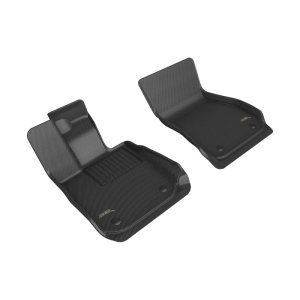 BMW 8 Series Floor Mat Set - Front - 3D MAXpider - KAGU Series - Black - `20-`27 BMW 8 Series Floor Mat Set - Front - 3D MAXpider - KAGU Series - Black - `20-`27